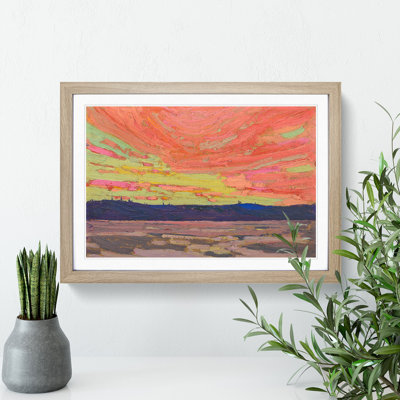 Sunset by Tom Thomson - Picture Frame Painting