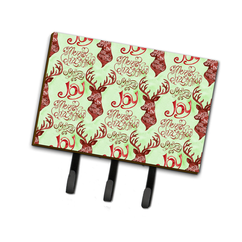 Metal Wall Organizer with Key Hooks