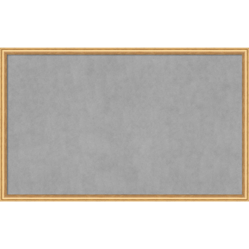 Tableau magnétique magnétique en métal, 26" H x 42" W, Or