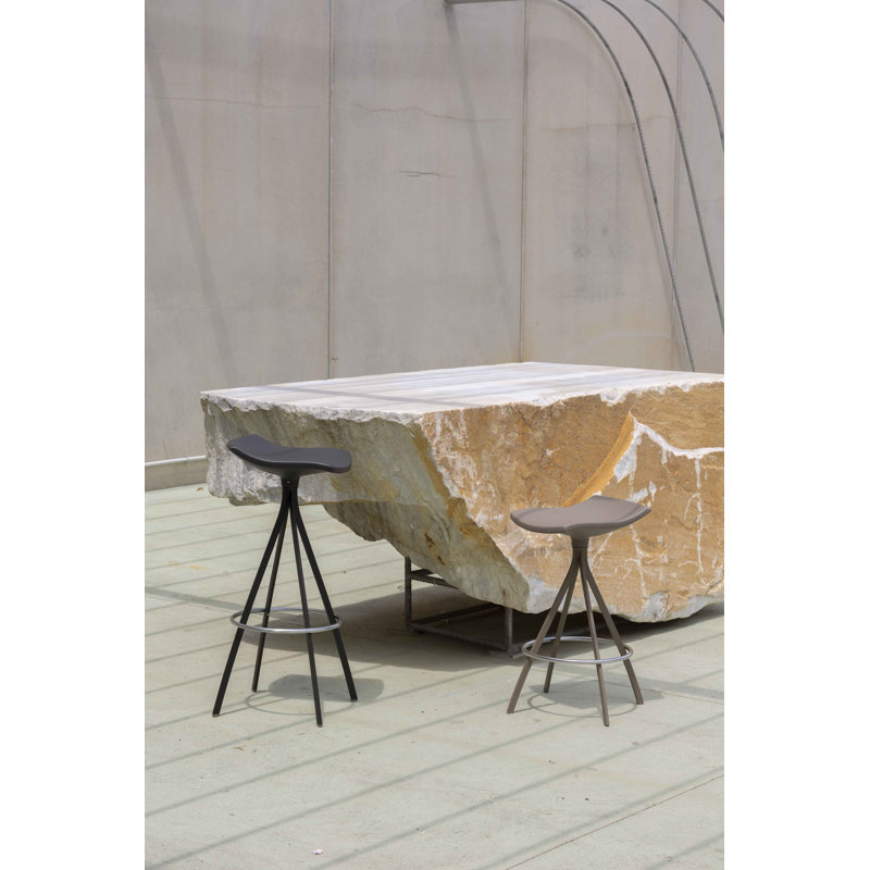 Gimlet Swivel Counter Stool with Metal Frame, Dark Grey