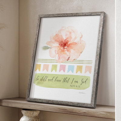 Be Still Framed Print - Solid Wood