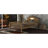 Twin Size Wood Platform Bed With House-Shaped Headboard, LED And Built-In Storage