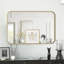 Flat Aluminum Framed Rectangle Wall Accent Mirror-422856315-422856313
