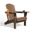 Chaise Adirondack pliante en polyéthylène haute densité Wolak avec porte-gobelet double-1361014025