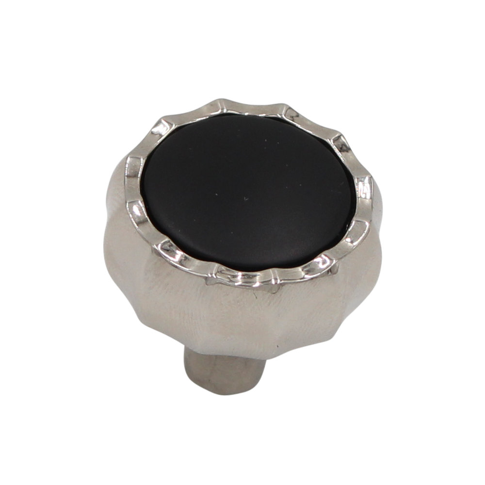 Fluted 1 1/8 Length Abstract Knob Salo Art Design 