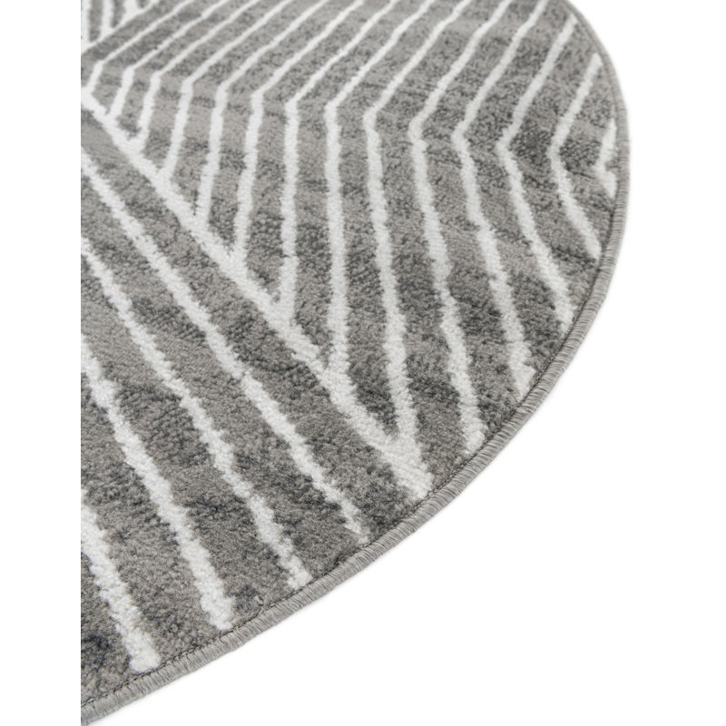 Latitude Run® Orkla Nikolis Rug Gray, Round 10'