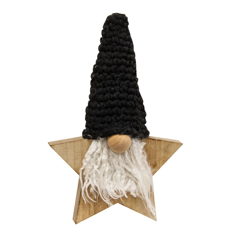 Gnome étoile en bois