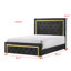 Ensemble de chambre à coucher tapissier à panneau capitonné 5-1 Kezion-2096368558