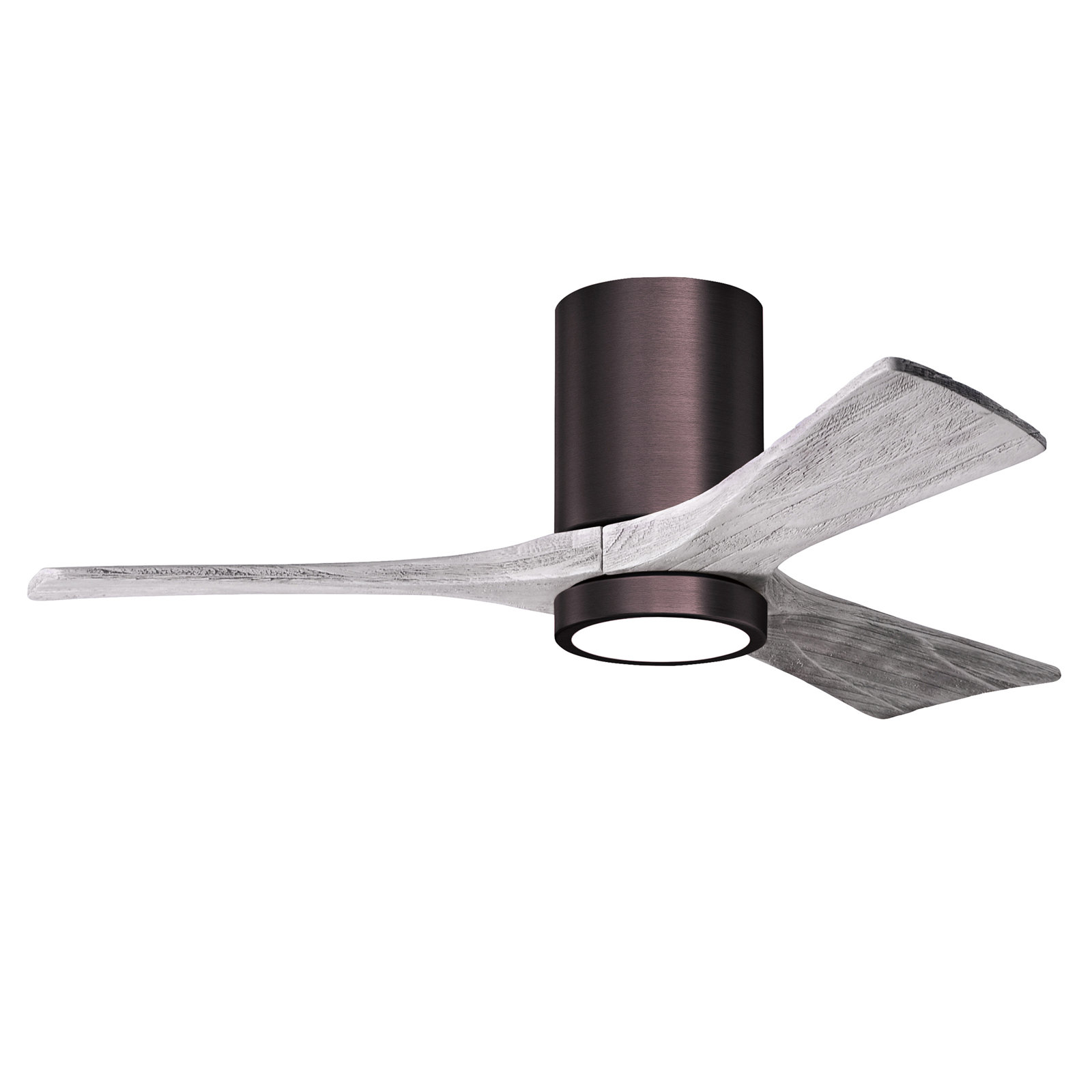 Olivier 3 Blade Ceiling Fan with LED Light Kit, Barn Wood Tone, Brushed Bronze, 42"