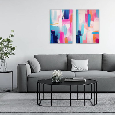 2 Piece Wrapped Canvas Wall Art