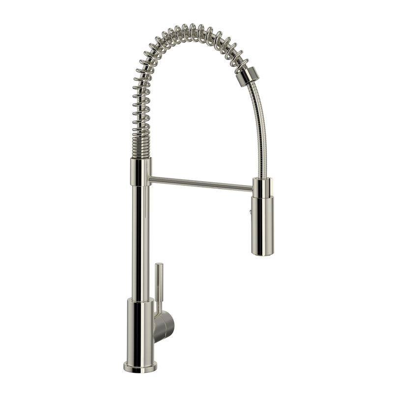 Lux Pre-Rinse Pull-Down Kitchen Faucet, Polished Nickel