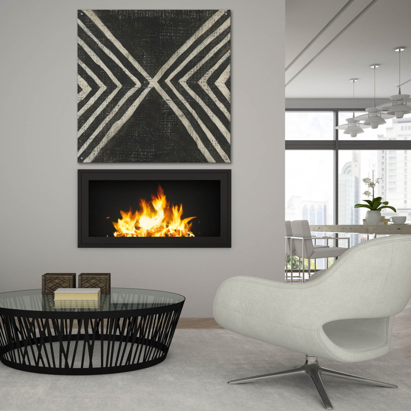  «Stone 1» par Chariklia Zarris, art mural en verre acrylique, H 36 po x l 36 po