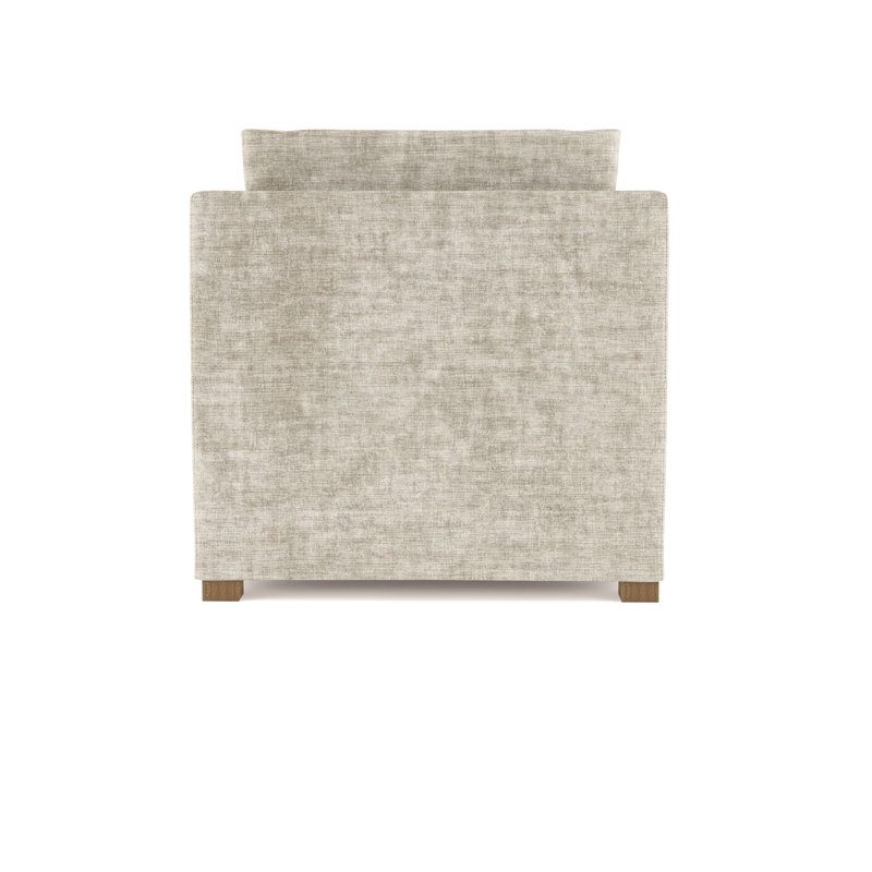 Madison Chaise Lounge, Plush Velvet Oyster, Weathered