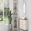 Armoire d'angle, haute avec portes