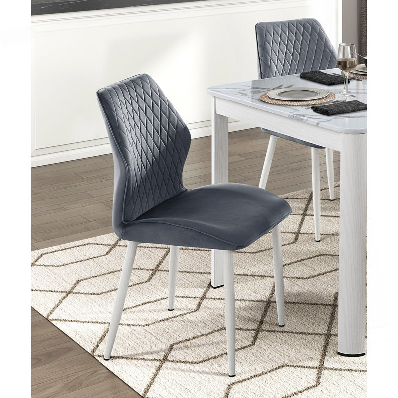 Ensemble de 2 chaises d'appoint Modern, Gris foncé