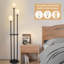 Lampe sur pied avec tablettes