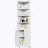 Corner Storage Cabinet With 2 Doors, 5-Tier Metal Cabinet With Adjustable Shelves