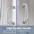 36'' x 72'' Framed Square Sliding Shower Enclosure with Shower Base-107233704