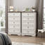 Commode 5 tiroirs l 27,5 po avec poignées couleur bronze Valera-124236167