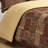 4 Piece Comforter Brown For Queen Bed - Chenille Front, Solid Dyed Back, Supportive Wadding Piece, , Brown, Bed, Soft Satin