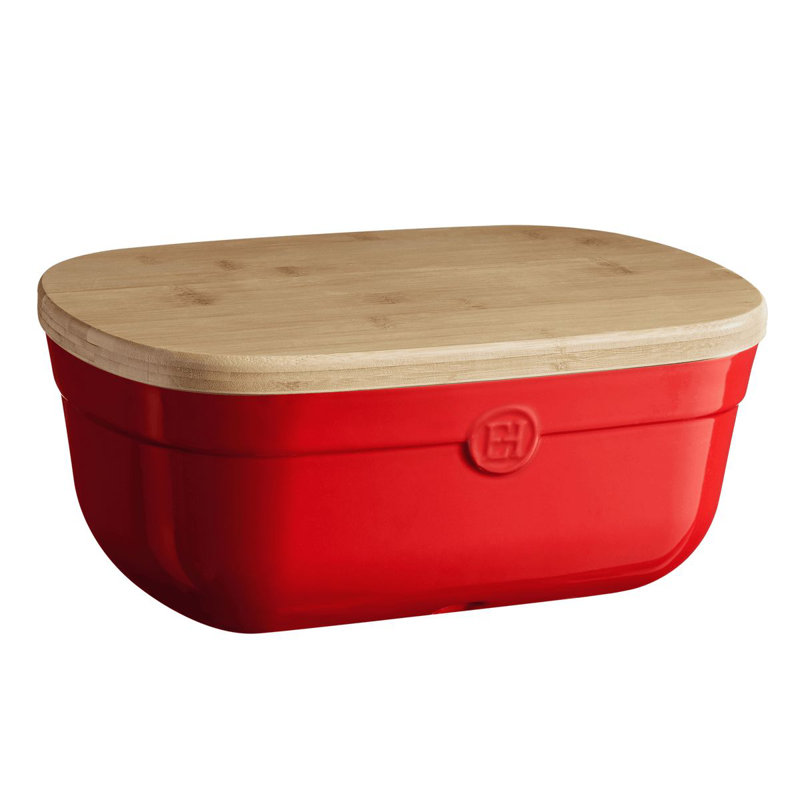 Burgundy Bread Box