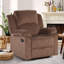 Fauteuil inclinable manuel rembourré en microfibre Nikodemos-1530999296