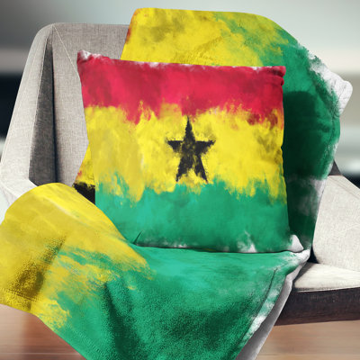 Coussin d’illustration du ghana flag