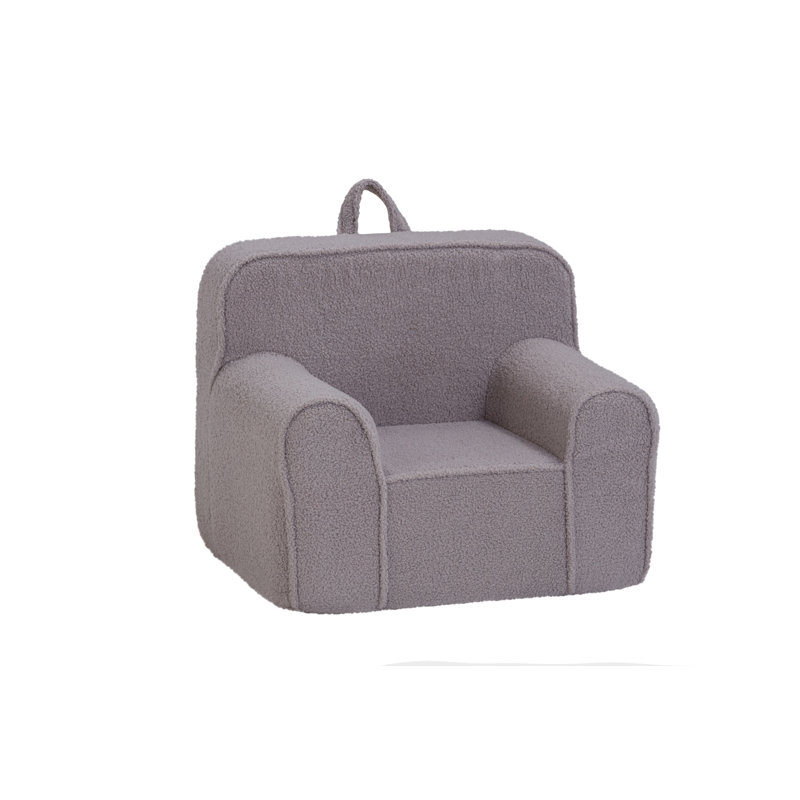 Kuddlez Kids Foam Chair Soft Gray, Gray