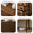 Modern Nut-Brown Solid Wood Accent Cabinet