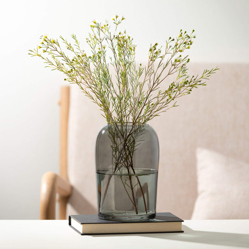 Rupani Glass Table Vase, 7.5" H x 4.75" W x 4.75" D