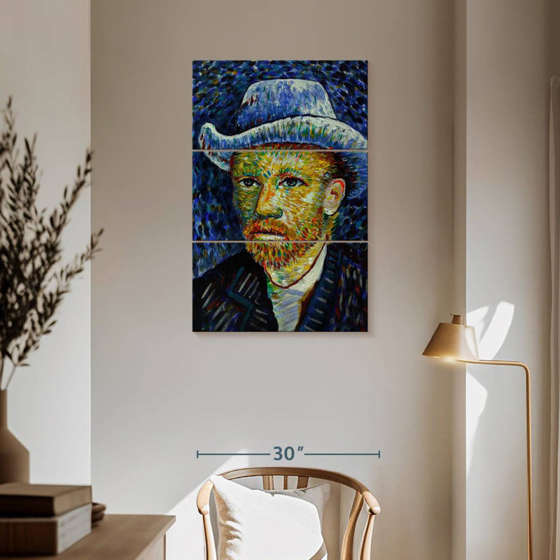 Vincent Van Gogh Portrait, 57" H x 36" W