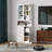 72" High Metal Kitchen Pantry With Adjustable Shelves (white), Heavy Duty Stainless Steel Frame, Freestanding, Perfect For Lots Of Space