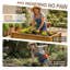 Lit de jardin surélevé pour l'extérieur avec pieds HPS 48 x 24 x 30 po Boîte à fleurs surélevée résistante aux intempéries avec trous de drainage de doublure pour terrasse de patio-136971298-134678342