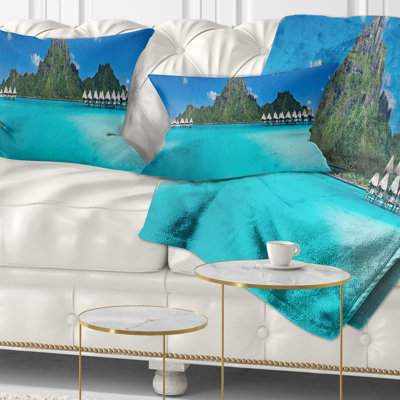 Coussin lombaire de plage seascape bora bora panorama