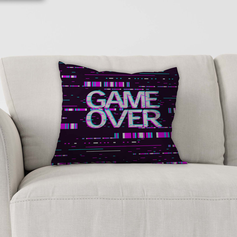 Cotton Blend Outdoor Reversible Throw Pillow, 18" x 18"