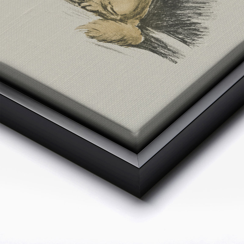 Labrador Retriever No1, Black Framed, Canevas, H 11 po x l 14 po