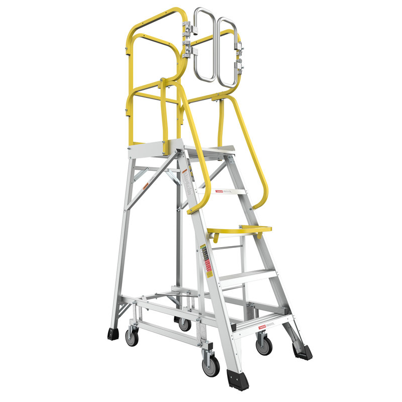 Échelle plateforme en aluminium 5 étapes 375 lb