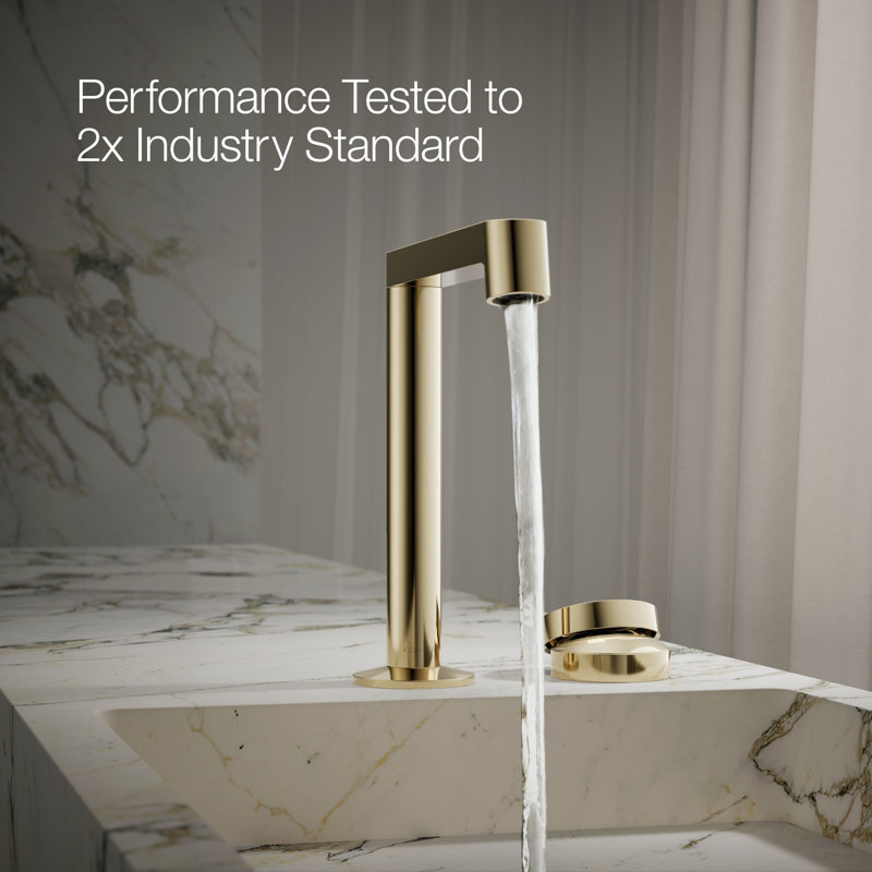 Components Bathroom Sink Rocker Handle, Gold
