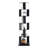 6 Tier Rotating Bookshelf, Floor Rack Simple Bookcase  With Acrylic Plate Student Multi-Function Creative Bookshelf For Living Room With Anti-Toppling Base-853502569-853502566