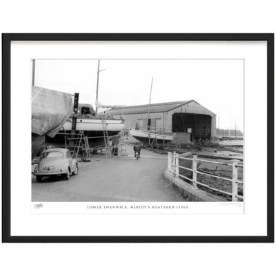 Lower Swanwick, Moody's Boatyard C1960 by Francis Frith - Single Picture Frame Print