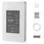 7-Day Programmable Thermostat, Home Thermostats for Radiant Underfloor Heating Cable,Heat Pump with GFCI & Sensitive Sensor,TFT Colour Display Touchscreen,Efficient,Grey-White (Without Wifi)