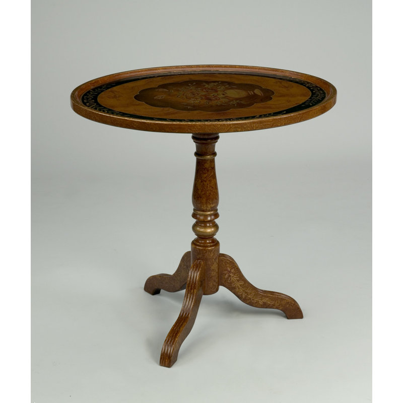 Solid Wood Top End Table