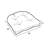 Marina Decoration Premium Thick Comfy Patio Seat Pads Fiber Fill Tufted Tie-Less Pillows 19 x 19 x 5 Inch Textured Solid Cover Indoor Outdoor Chair Cushions, 2 Count Pack Light Blue Color-111302110-112653714