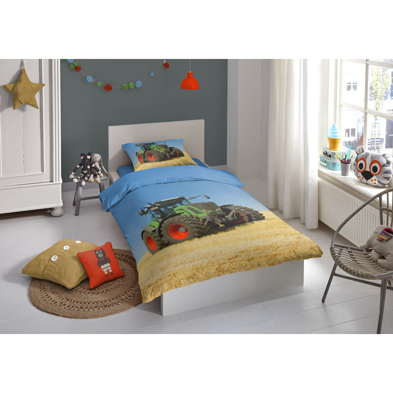 Graphic Print & Text Duvet Cover Set with Pillowcases
