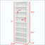 Armoire de rangement CD DVD, bibliothèque, étagère réglable à 8 couches, étagère de présentation, maison, bureau, bibliothèque double couche multifonctionnelle, peut être démontée en deux bibliothèques de rangement à 4 couches-365575933