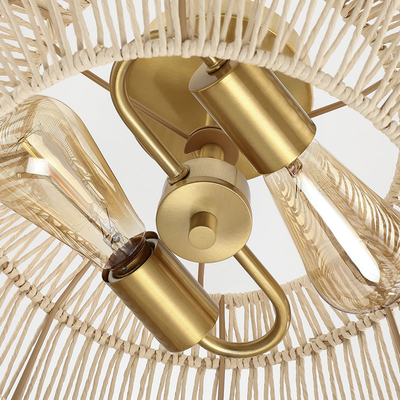 Nekoosa Rope Semi Flush Mount