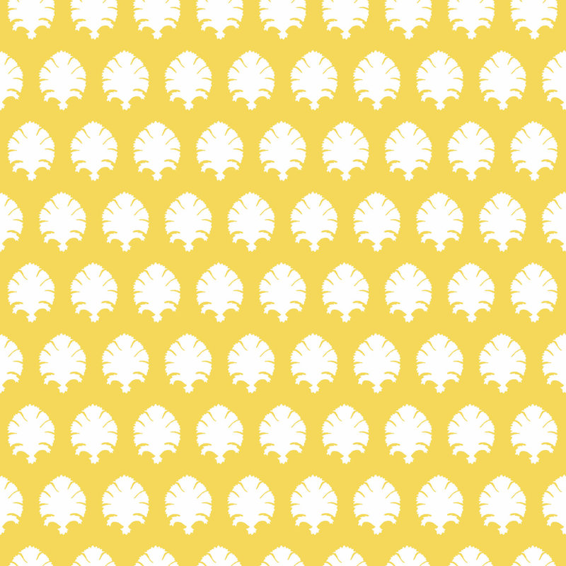 Stamp Geometric Wallpaper Roll, Amarillo
