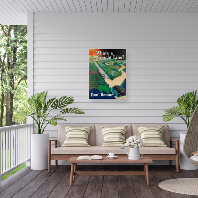 Marcus Jules Whats A Straight Line? Outdoor  Canvas