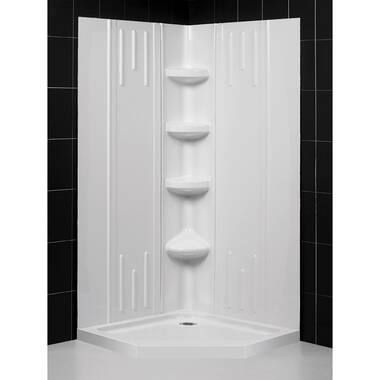 38'' Direct-to-Stud Corner Shower Wall Set