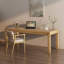 Bureaux rectangulaires en bois massif Burlywood-527553045